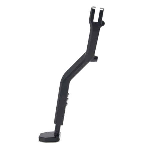 Support latéral béquille moto anodisé noir haute performance
