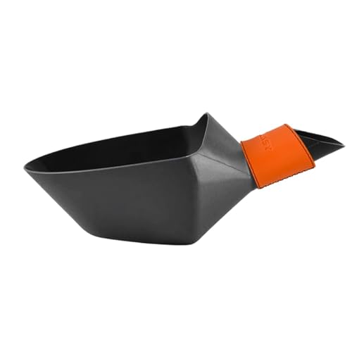 YAKINO 特別なコーヒーショップのグリーンコーヒー豆スクープ、大容量、プラスチックパッケージの食器、アイスキューブラック、スプーン、食用豆スクープ、ちりとり、豆シャベル、パン屋の大容量の粉砂糖スクープ (ブラック エクストララージ(コーヒー豆2kg))