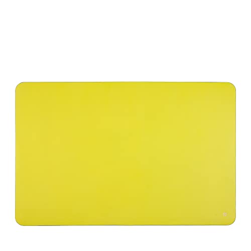 Sous-main de bureau DUDU en cuir lime 61x40 cm double face bicolore enroulable