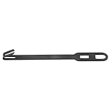 MUCKLILY Pendolo per Orologio a Quarzo 7,5 Cm in Metallo Nero, Meccanismo di Riparazione per Orologi da Parete Retrò, Accessorio per Casa, Camera da Letto e Ufficio