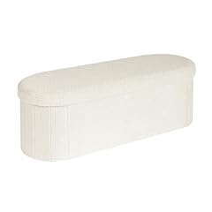FSOBEIIALEO Sherpa Storage Ottoman Bench