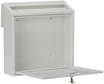 Burg Wachter MB08 Steel Post-bo x, White, Large