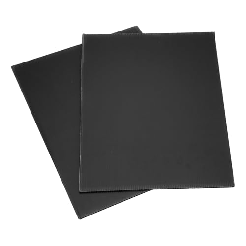 QUARKZMAN 2 Stk Wellpappe Kunststoffplatte 4mm Schwarze Wellpappe Kunststoffplatten 12 x 12 Zoll Leere Wasserdichte Hofschilder Für DIY Basteln Wegweiser Partydekoration
