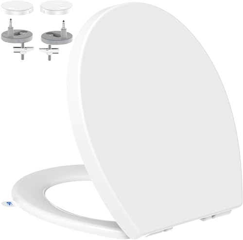 Tapa Wc Forma O Universal, Yeaupe Pro Asiento De Inodoro De Cierre Suave En Forma De O Con Liberación Rápida Para Una Fácil Limpieza, Estándar Ovalados, Blanco, 44,6 X 37,2 X 4,3 Cm Tapa Wc Forma O Universal, Yeaupe Pro Asiento De Inodoro De Cierre Suave En Forma De O Con Liberación Rápida Para Una Fácil Limpieza, Estándar Ovalados, Blanco, 44,6 X 37,2 X 4,3 Cm
