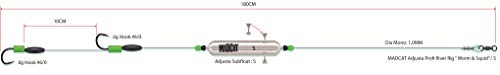 Bas de ligne MADCAT Adjusta Profi avec flotteur sous-marin réglable pour courant