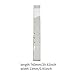 predolo Clear Sticker Paddle Protector Edge Resistant Racket Edge Guard Tape, 2 Pieces 76x2.3cm
