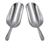 12 Oz. (Ounce) Bar Ice Scoop, Dry Bin Scoop, Dry Goods Scoop, Candy Scoop, Spice Scoop, Cast Aluminum