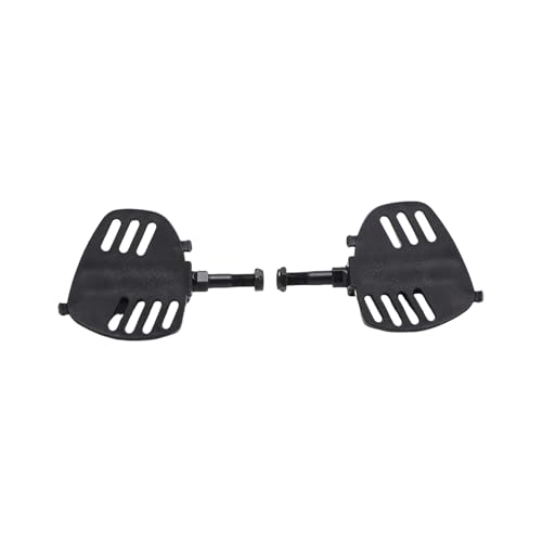 Paquete de 2 pedales estables para bicicleta de fitness con correa regulable, pedales antideslizantes para estabilidad en el hogar, gimnasio, fácil de instalar