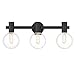 Savoy House 8-3076-3-BK Wright 3-Light Bathroom Vanity Light in Matte Black (10" H x 25" W)