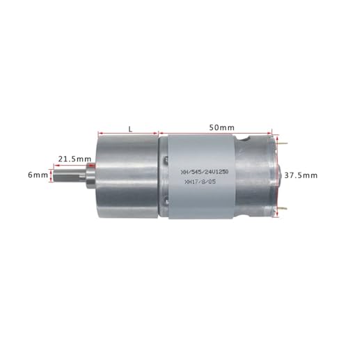 Moteur à Engrenages JGB37-545 à Couple Élevé pour Robotique 24V