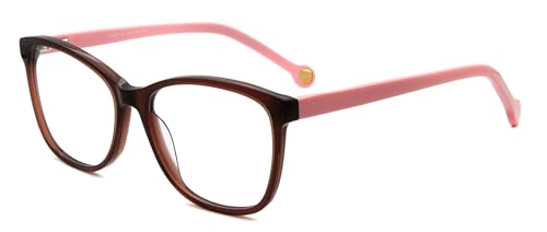 Lunettes cat eye rose acétate pour le bureau et les sorties quotidiennes