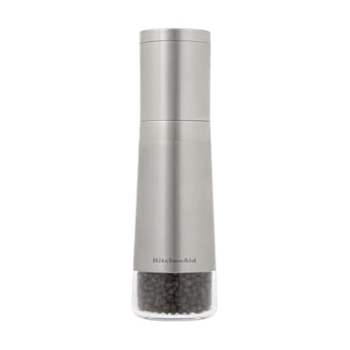 KitchenAid Stainless Steel Filled Pepper Grinder, 8 Inch