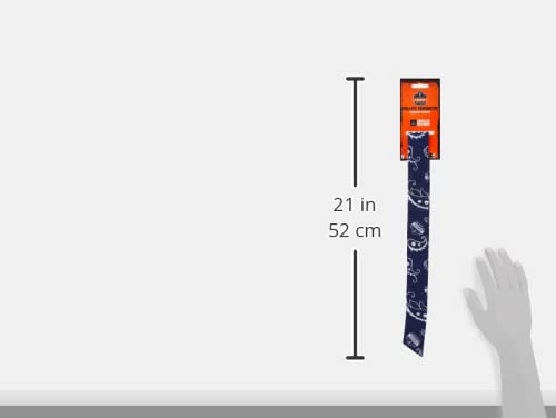 Image of Ergodyne Cooling Bandana, Navy Western, Evaporative Polymer Crystals for Cooling Relief, Quick and Secure Fit, Chill Its 6705 (Pack of 2)