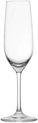 Schott Zwiesel Tritan Crystal Glass Forte Stemware Collection Champagne Flute with Effervescence Points, 7.7-Ounce, Set of 6
