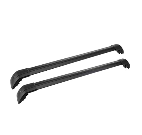 Barres de toit pour BMW X1 E84 en alliage noir robuste avec antivol intégré
