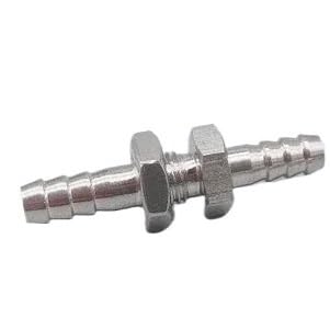 Cygwnaq 16Mm 1Pc Barb Bulkhead 304 Stainless Steel Barbed Tube Pipe Fitting Coupler Connector Adapter