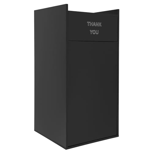 Caneca de basura de madera rectangular ecológica 30 L