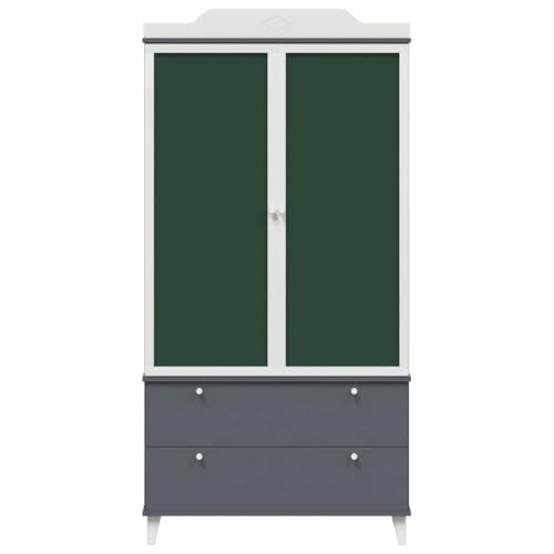 Armoire gain de place en bois avec tiroirs et étagères ROROS - 7