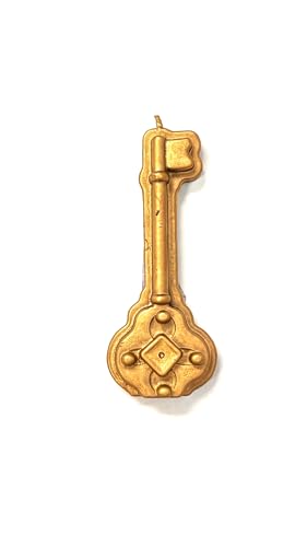 Vrinda Key Gold Candle, 4 Inch, 2 Ounces, Ritual Spell