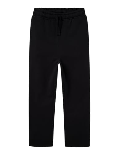 NAME IT Nlnnizu BRU Straight Sweat Pant Noos, Negro, 10 años