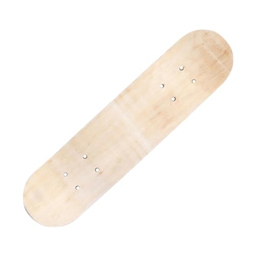 Fenteer Tabla de Skate de Madera Natural, Diseño único para Jóvenes, 60 cm sin Ruedas
