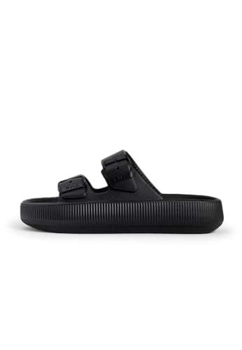 FILA Tireno Slipper Wmn, Sandalia Mujer, Negro, 38 EU