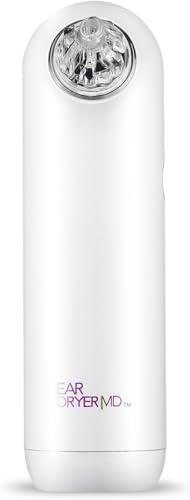 eosera Ear Dryer MD Rechargeable Electric Drying Device - Compact Moisture Removal Tool - Multiple-Size Tips and Storage Pouch - Great After Swimming or Showering