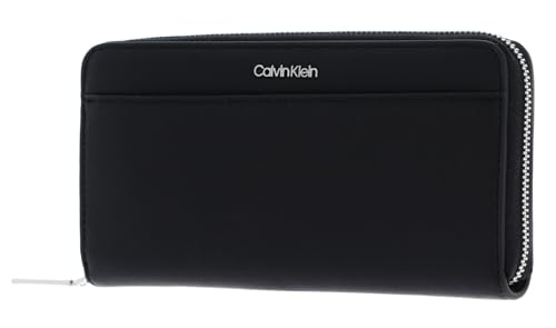 Calvin Klein Damen Ck Must Lg Z/a Wallet W/Slip K60k610949, Schwarz (Ck Black Other Version), OS
