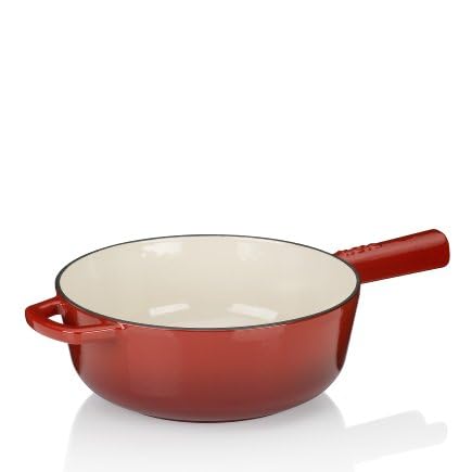 Fondue à fromage kela Calido antiadhésive fonte rouge 1,8L