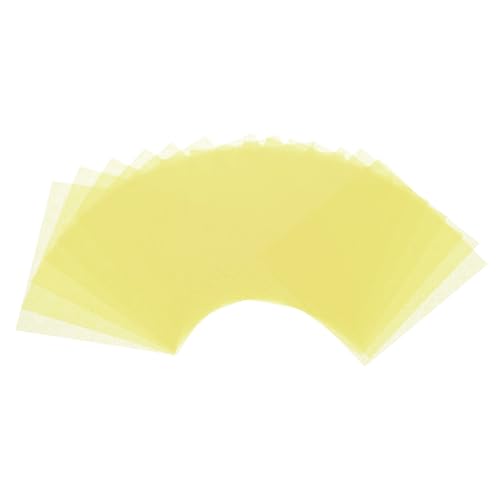 Rebower 1000 Pcs 3 Inch Tissue Paper Squares, Yellow Tissue Squares Table Confetti Colorful Tissue Paper Bulk, [for DIY Projects, Art Supplies, Scrapbooking,Valentine's Day]
