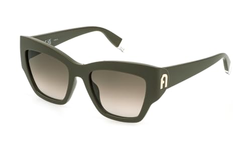 Furla - Gafas de sol SFU891 06S9 VERDE KAKI LUCIDO 54/20/140 para mujer