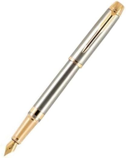 Parker Odyssey Brushed Metal| Gold Trim |Fountain Pen