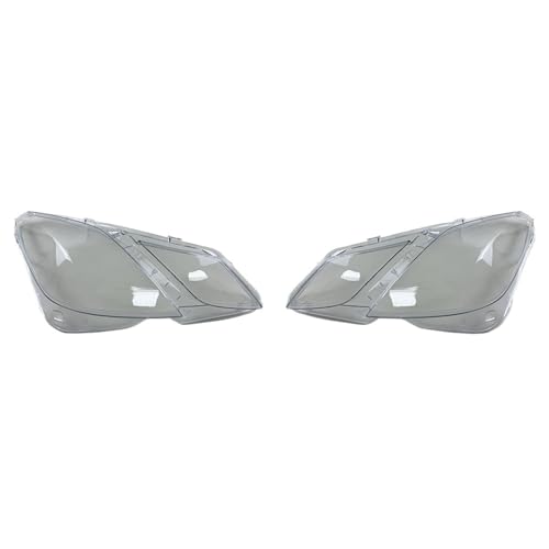 Car Front Headlight Cover Lampshade Lampcover Head Lamp Light Covers Shell Compatible For Mercedes Benz W207 E200 E260 E300 E350 E500 2009-2012(A Piar)
