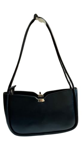 Timeless Elegance – Genuine Leather Handbag with Top Handle (black)