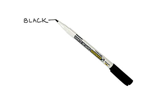 Image of MUNGYO Power Liner White Board Marker FINE Point Pack of 12 Black