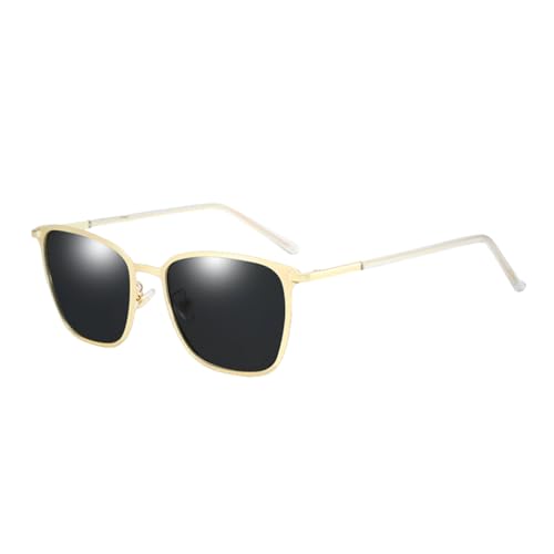 Lunettes de soleil polarisées pour hommes UV400 en métal vintage