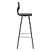 sofutoo Charming 3-Piece Bar Set for Inviting Gatherings, Stylish Solid Reclaimed Wood & Sturdy Steel, Retro Industrial Design