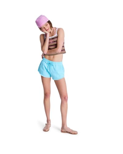 Short Roxy Scenic Route élastique et léger en bleu denim