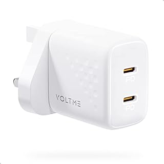 VOLTME USB C Plug, Multi USB Plug 20W, USB C Charger Fast Charger Plug PD 3.0 USB-C, Fast Charge Plug for iPhone 14/13/12/11, Galaxy, Pixel 4/3, iPad/iPad mini