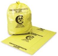 47-CBL-4 Bag Chemo Yellow 31x41 Yellow 100/Ca