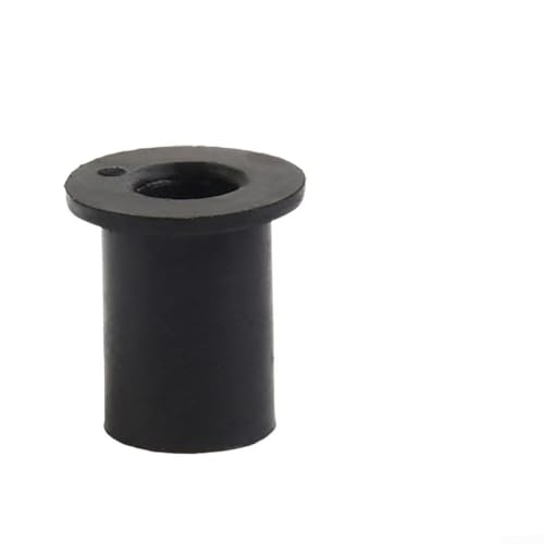 Zilimontt - Zilimontt Lot de 10 boulons de pare-brise de moto M5 x 16 mm avec écrous en caoutchouc et rondelles en néoprène de 5 mm d'épaisseur en aluminium anodisé noir pour Honda