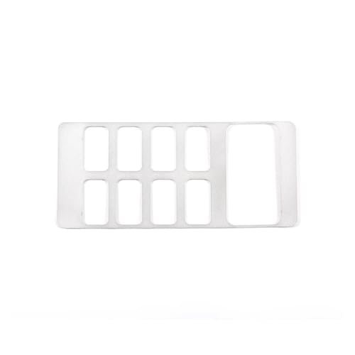Parche de control central para FJ Cruiser 2007-2021, cubierta protectora plata