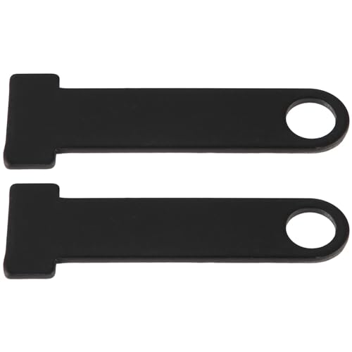 KooingTech 2 PCS Motorcycle Helmet Lock Motorcycle D Ring, Black Stainless Steel Motorcycle Lock Helmet Quick Release Buckle Kit, Motorcycle Modification Accessory (B)