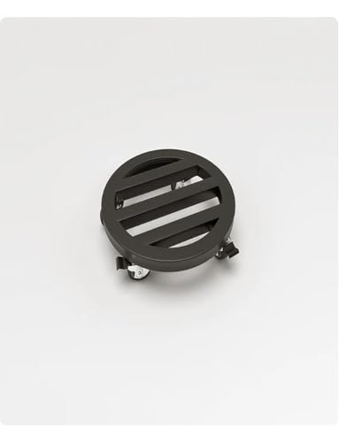 Chariot robuste avec roulettes noir pour pot de fleur de 26 cm intérieur