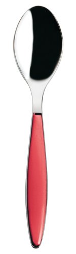 Ménagère 24 pièces Guzzini rouge transparent pour table moderne