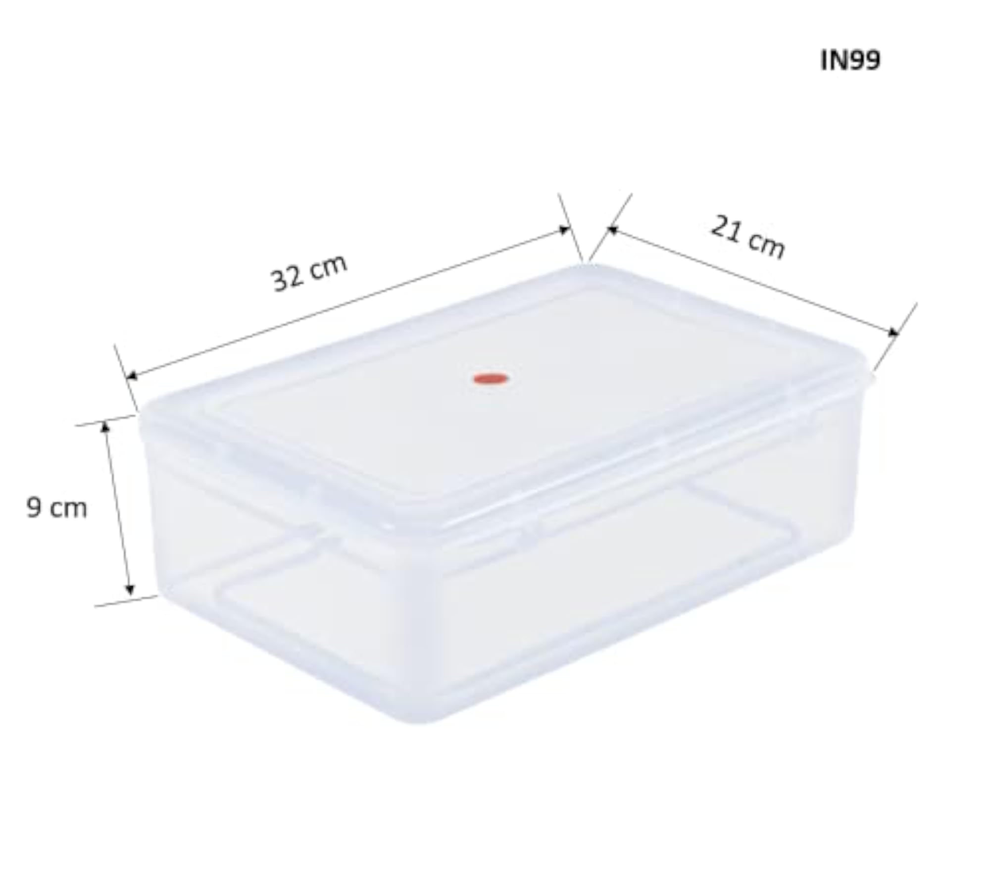 Clear Acrylic Storage Box Organizer with Lid