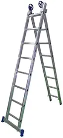 Escada Extensiva de Alumínio Pratik, 8x2 Degraus