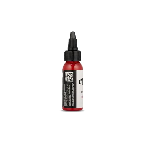 Image of Dynamic Color Burgundy Red Tattoo Ink, Made in USA Since 1990, 1 oz | Sterilized and lot-numbered for full traceability; established American brand trusted by artists worldwide