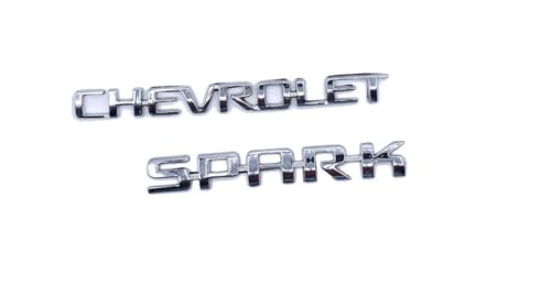 Image of Car Emblem Monogram Logo Badge Decals Sticker Full Chrome Plastic for (Chevrolet Spark)