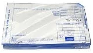 1 Pack 50slips 2part PCI Compliance Short Slip Sales Draft L 5.375 X W 3.25